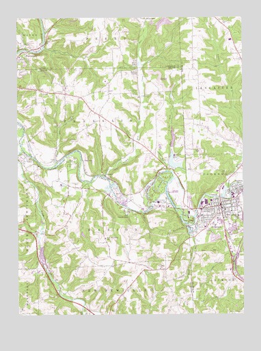 Zelienople, PA USGS Topographic Map