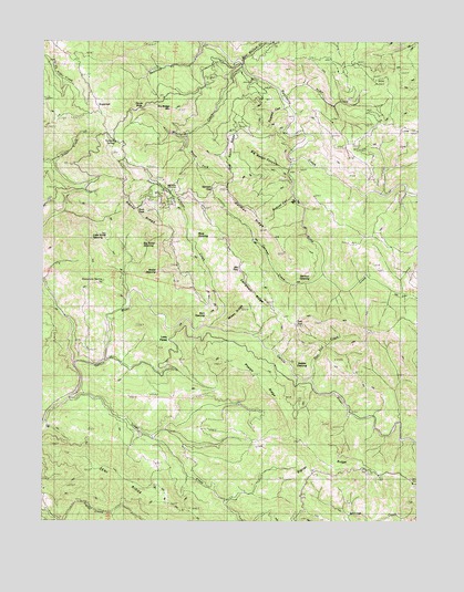 Zeni Ridge, CA USGS Topographic Map