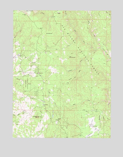 Zenia, CA USGS Topographic Map