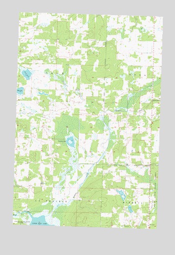 Zerkel NW, MN USGS Topographic Map