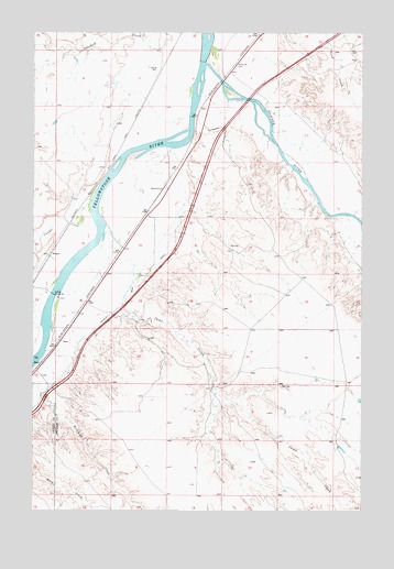 Zero, MT USGS Topographic Map