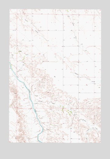 Zero NE, MT USGS Topographic Map