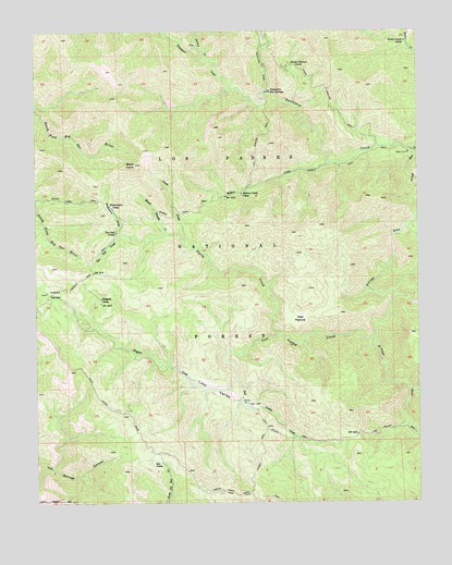Zigzag Creek, CA USGS Topographic Map