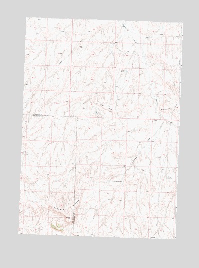 Zimmerman Buttes, WY USGS Topographic Map