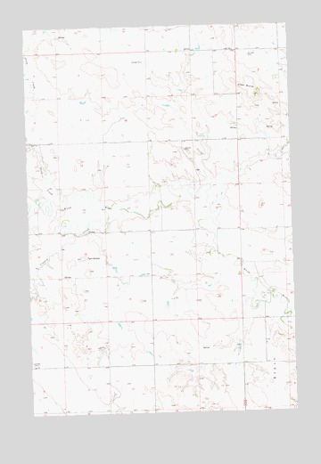 Ziner Butte, ND USGS Topographic Map