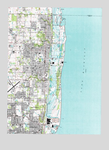 Zion, IL USGS Topographic Map