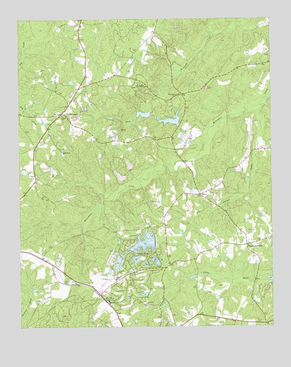 Zion Grove, NC USGS Topographic Map