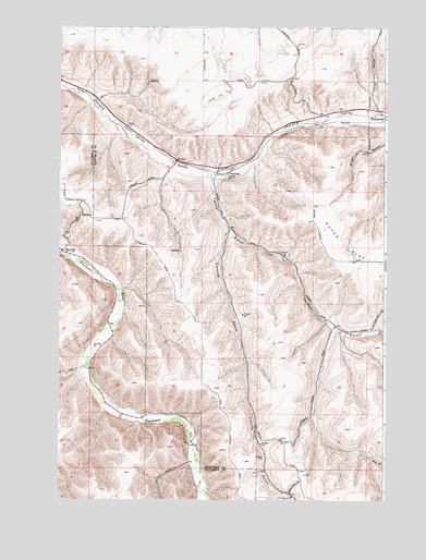 Zumwalt, WA USGS Topographic Map