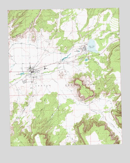 Zuni, NM USGS Topographic Map