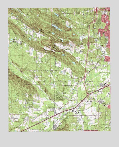 Alexander, AR USGS Topographic Map