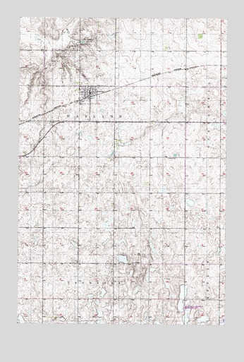 Bowdon, ND USGS Topographic Map