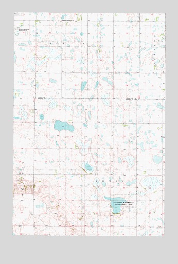 Bowdon SE, ND USGS Topographic Map