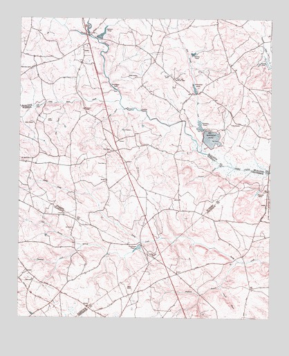 Bowdens Pond, GA USGS Topographic Map