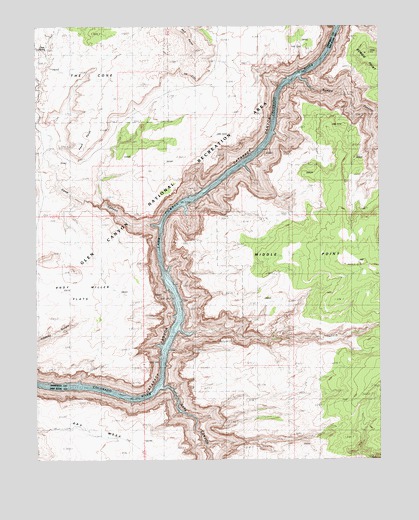 Bowdie Canyon West, UT USGS Topographic Map