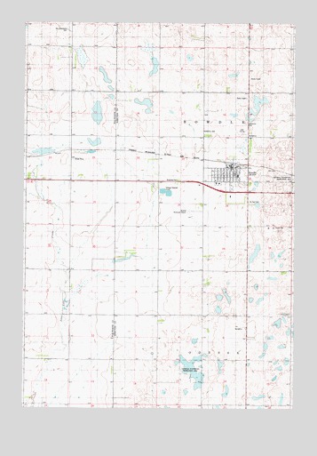 Bowdle, SD USGS Topographic Map