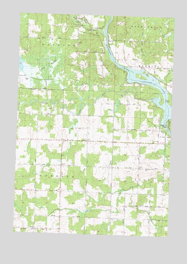 Alexander Lake, WI USGS Topographic Map