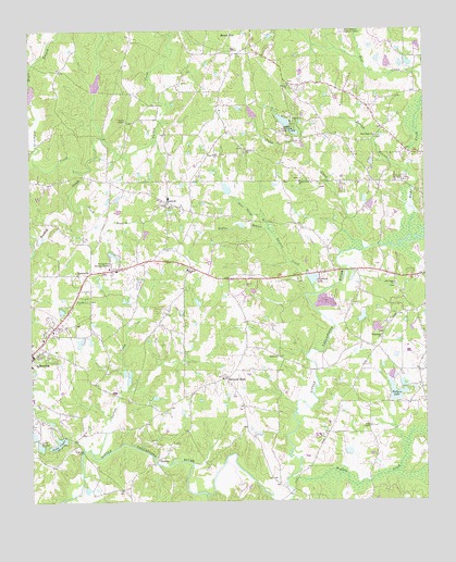 Bowdon East, GA USGS Topographic Map