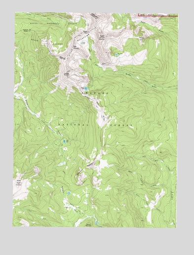 Bowen Mountain, CO USGS Topographic Map