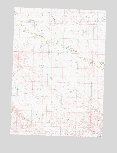 Bowen Ranch, SD USGS Topographic Map