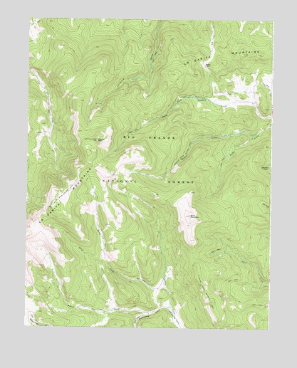 Bowers Peak, CO USGS Topographic Map