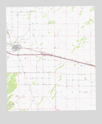 Bowie, AZ USGS Topographic Map