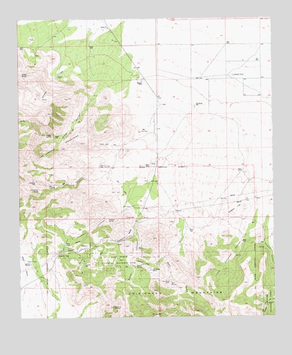 Bowie Mountain North, AZ USGS Topographic Map