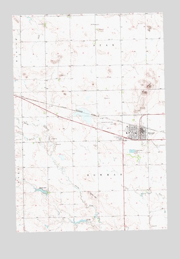 Bowman, ND USGS Topographic Map