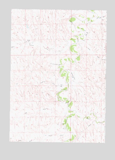 Bowman Flat, WY USGS Topographic Map