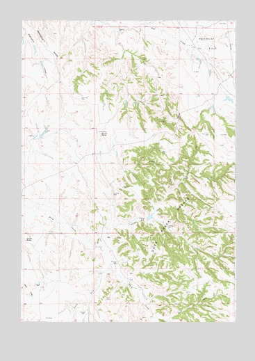 Bowman Hill, WY USGS Topographic Map