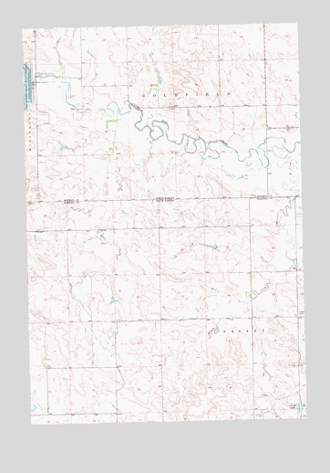 Bowman-Haley Dam, ND USGS Topographic Map