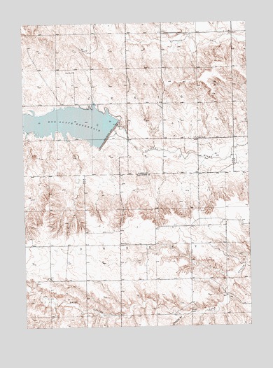 Box Butte Reservoir East, NE USGS Topographic Map