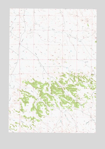 Box Elder Creek, MT USGS Topographic Map