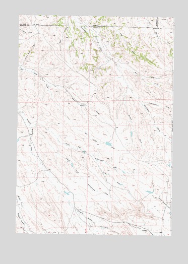 Box Elder Draw, WY USGS Topographic Map