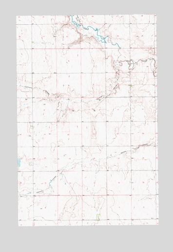 Box Elder NW, MT USGS Topographic Map