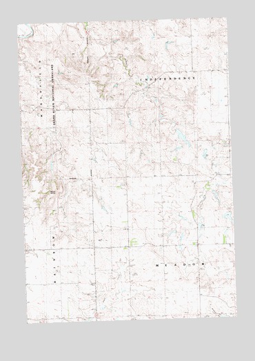 Boxcar Buttes, SD USGS Topographic Map
