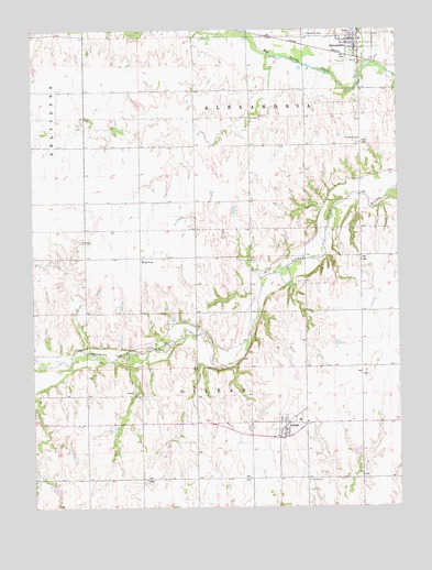 Alexandria, NE USGS Topographic Map