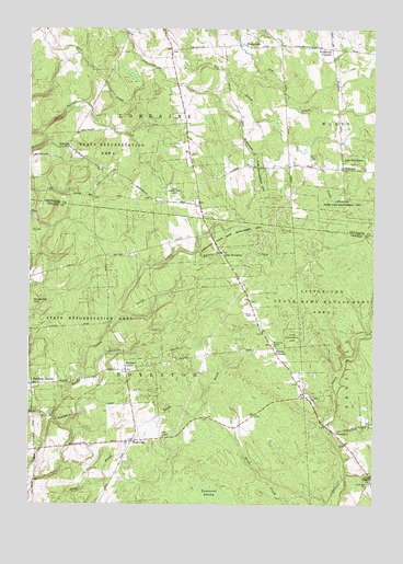 Boylston Center, NY USGS Topographic Map