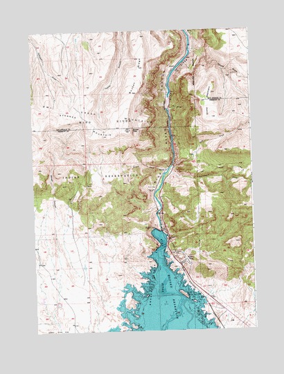 Boysen, WY USGS Topographic Map