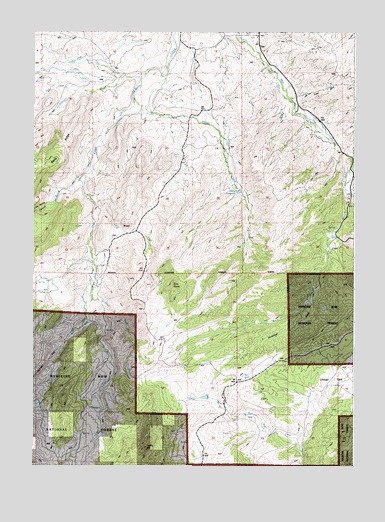 Braae, WY USGS Topographic Map