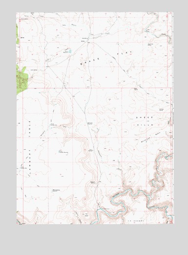 Brace Flat, ID USGS Topographic Map