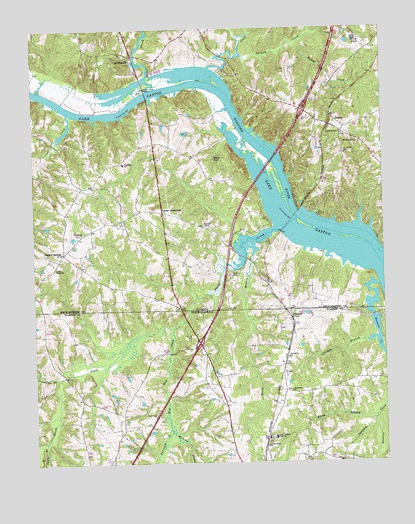 Bracey, VA USGS Topographic Map
