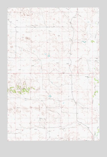 Bracket Butte SE, MT USGS Topographic Map