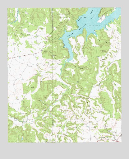 Brad, TX USGS Topographic Map