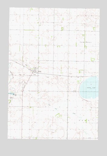Braddock, ND USGS Topographic Map