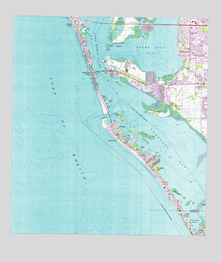 Bradenton Beach, FL USGS Topographic Map