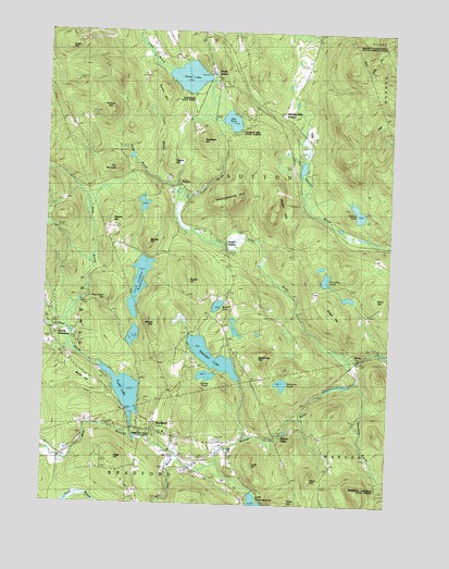 Bradford, NH USGS Topographic Map