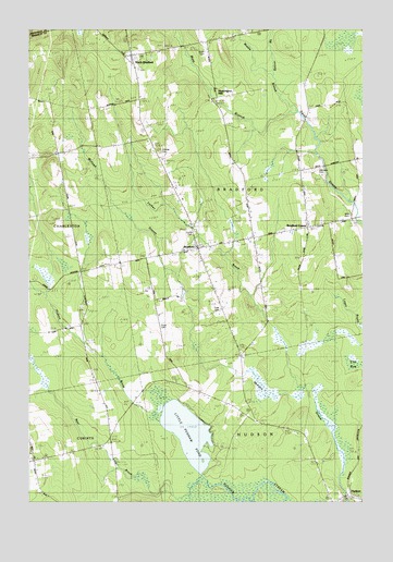 Bradford, ME USGS Topographic Map