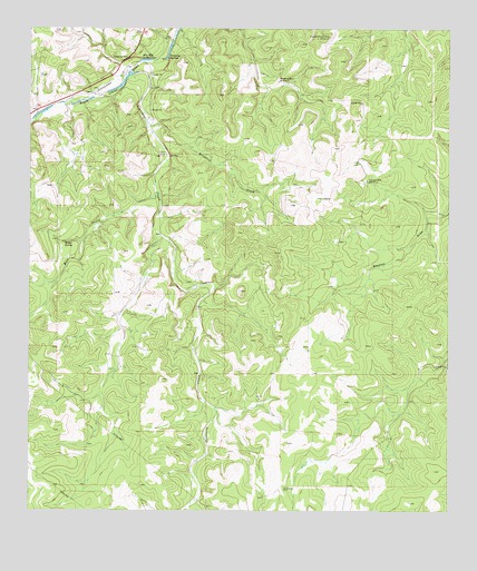 Bradford Creek, TX USGS Topographic Map