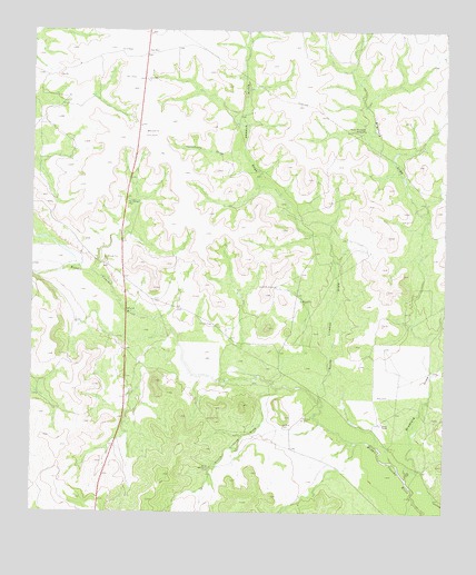 Bradford Draw, TX USGS Topographic Map