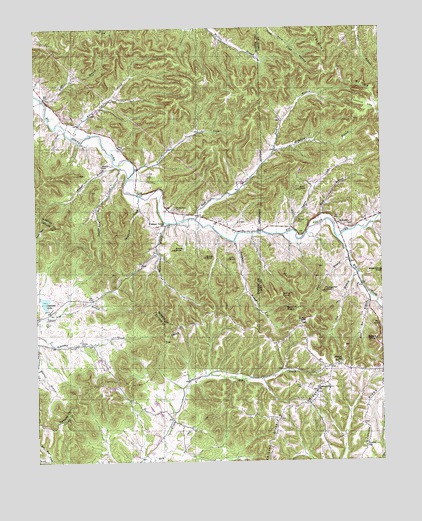 Bradfordsville NE, KY USGS Topographic Map